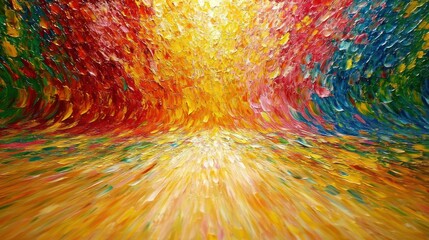 Obraz premium A vibrant, abstract swirl of colors creating an energetic, dynamic atmosphere.