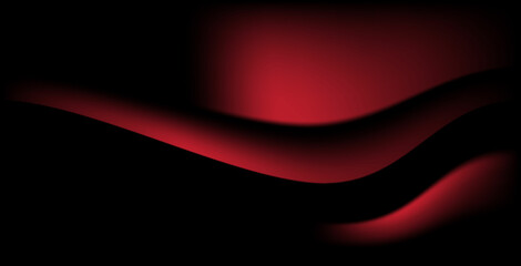Luxury elegant rich modern high quality red abstract silk shine background with waves on a black background