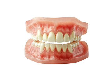 Obraz premium Tooth implant procedure for missing teeth, long-term replacement solution isolated on transparent and white background.PNG image