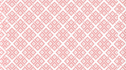 Fototapeta premium A soft pink geometric pattern featuring diamond shapes arranged in a repeating design.