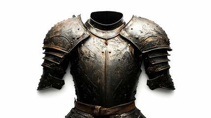 A vintage suit of armor showcasing intricate details and craftsmanship.