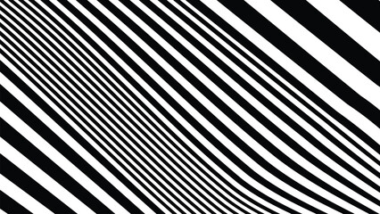Black and white stripes with liquify lines abstract background for backdrop or fabric style