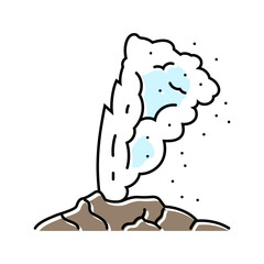 iceberg weather natural phenomena color icon vector. iceberg weather natural phenomena sign. isolated symbol illustration