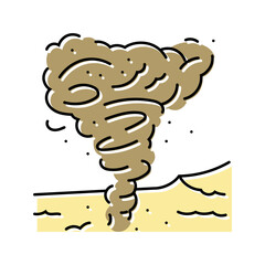 geyser weather natural phenomena color icon vector. geyser weather natural phenomena sign. isolated symbol illustration