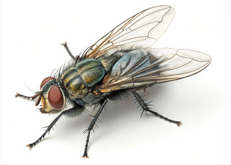 Fototapeta premium Macro Shot of a Common Housefly 