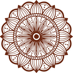 Beautiful flower art and mandala vector design