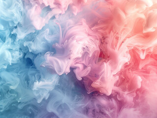 Artistic background with soft, smokey powder colors and abstract fantasy designs, perfect for decorative textures and creative wall patterns.
