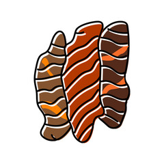 beef jerky snack food color icon vector. beef jerky snack food sign. isolated symbol illustration