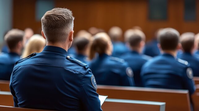 Officer Training Law Enforcement Personnel in Conference