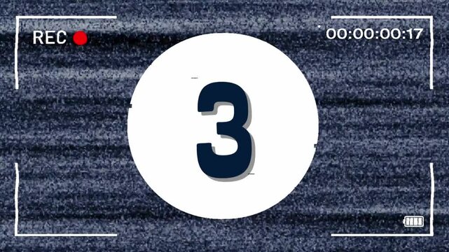 5 second countdown video, Countdown timer from 1 to 5 for premiere videos, presentations, events