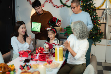 Family Holiday Dinner Celebration, spending happy time together on holidays.