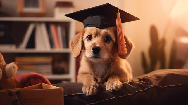 Dog Graduation Cap Images Browse 4 694 Stock Photos Vectors and Video Adobe Stock