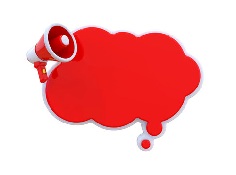recommend clip art: Announcement megaphone 3D Render