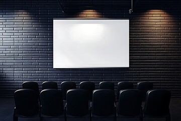 Obraz premium empty movie theater, Generative Ai 