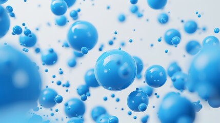 Blue dots on white background