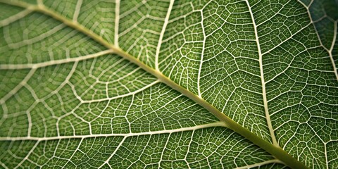 Obraz premium Intricate Leaf Veins A Close-Up Study of Nature's Design