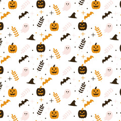 Seamless pattern design for Halloween