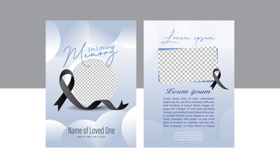 Funeral Poster offers tasteful, elegant templates for memorials and services