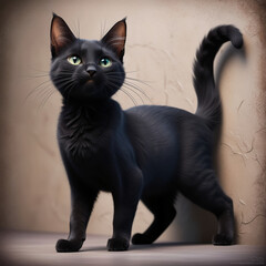 black cat검은 고양이Generative AI