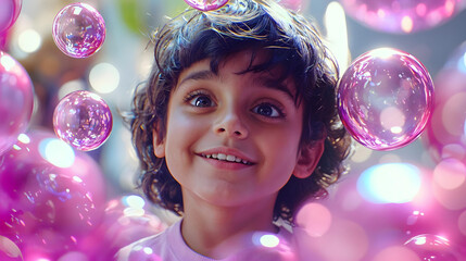 Enchanted Bubbles: A Child's World of Wonder generative ai