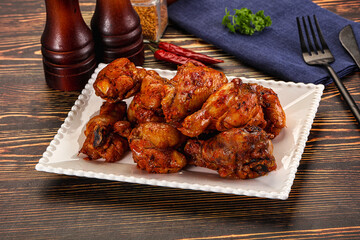 Hot and spicy Buffalo chicken wings