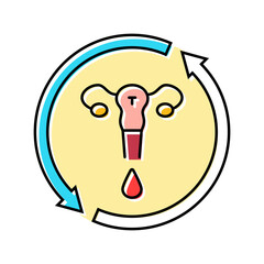 menstrual disorders woman disease color icon vector. menstrual disorders woman disease sign. isolated symbol illustration