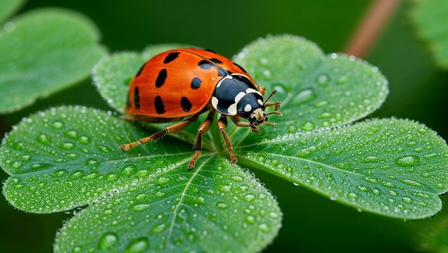 ladybug on leaf
