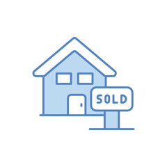 Sold Homes vector icon