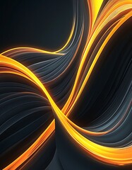Obraz premium Stunning Digital Art Wallpaper Featuring Geometric Shapes and Wavy Line Patterns