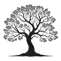 Obraz premium Silhouette of tree 