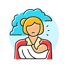 urinary tract infections woman disease color icon vector. urinary tract infections woman disease sign. isolated symbol illustration