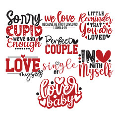 8 Valentine's Day Svg bundle