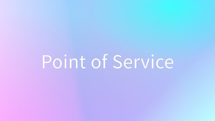 Point of Service のグラデーション背景イラスト