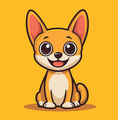 Cute Pug Dog Vector Cartoon Icon Illustration. Isolated Premium Animal Nature Icon Concept