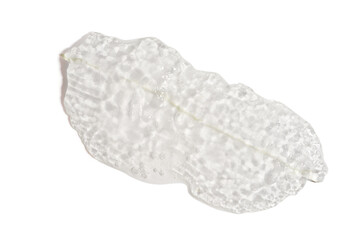 Aloe vera pulp slice isolated on a white background