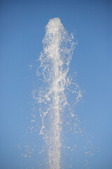 fountain against the blue sky