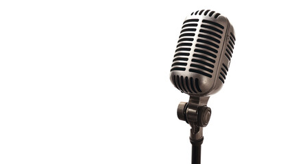 Vintage Microphone on Stand 