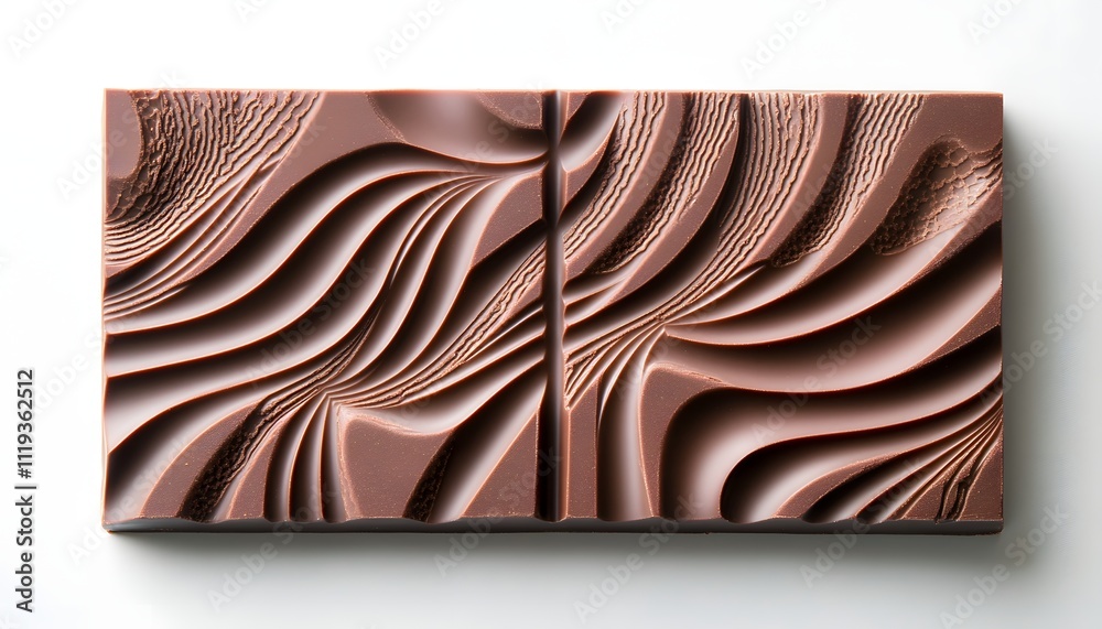 Poster abstract sculpture with flowing lines and curves, showcasing a harmonious blend of textures and patt