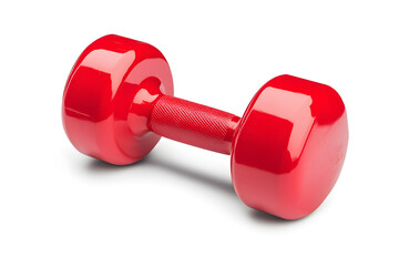 Obraz premium Colorful Fitness Dumbbell Weights Isolated On White Background