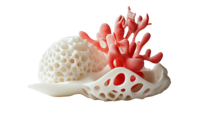 3D Printed Coral Reef: A stunning and intricate 3D printed coral reef sculpture, showcasing the beauty and complexity of this vital ecosystem.