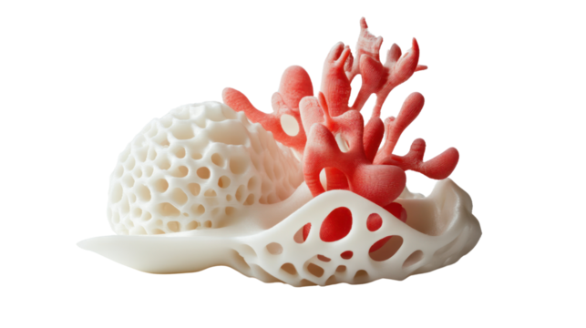 3D Printed Coral Reef: A stunning and intricate 3D printed coral reef sculpture, showcasing the beauty and complexity of this vital ecosystem.