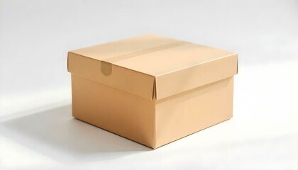 cardboard box isolated on white