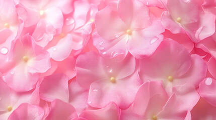 delicate pink hydrangea petals with water droplets a macro photography experience