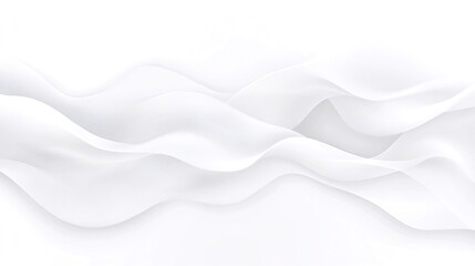 Abstract white wavy background. Generative ai