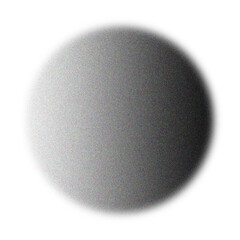 Abstract round blurry black and white gradient shape noise texture design element