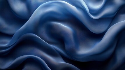 Fototapeta premium Stunning Blue Fabric Texture: A Close-up of Elegant Drape
