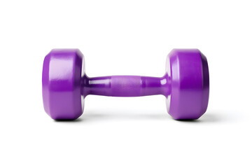 Colorful Fitness Dumbbell Weights Isolated On White Background