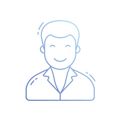 Obraz premium Employee vector icon