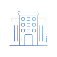 Office building vector icon