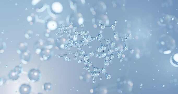 Vinorelbine, rotating 3D model of antineoplastic agents, seamless looped video